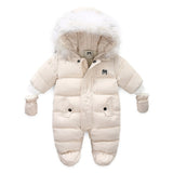 New Born Baby Winter Clothes Toddle Jumpsuit Hooded