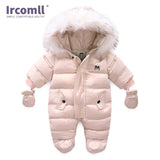 New Born Baby Winter Clothes Toddle Jumpsuit Hooded