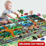 130*100CM Large City Traffic Car Park