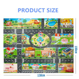 130*100CM Large City Traffic Car Park