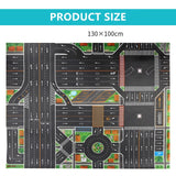130*100CM Large City Traffic Car Park