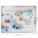 130*100CM Large City Traffic Car Park
