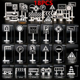 130*100CM Large City Traffic Car Park
