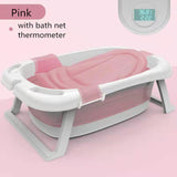 Foldable Baby Shower Tub with Thermometer Smart Temperature sensing