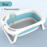 Foldable Baby Shower Tub with Thermometer Smart Temperature sensing