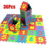 36pcs/Set Children Alphabet Letters Numerals Puzzle Colourful