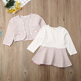 2Pcs Autumn Winter Party Kids Clothes For Baby Girl Fashion