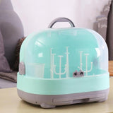 Anti Dust Baby Bottles Storage Box Drying Rack Plastic Tableware Dry Case Cleaning Dryer Drainer Storage Container