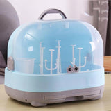 Anti Dust Baby Bottles Storage Box Drying Rack Plastic Tableware Dry Case Cleaning Dryer Drainer Storage Container