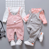 Spring newborn baby girls clothes sets fashion suit T-shirt + pants