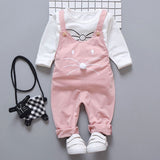 Spring newborn baby girls clothes sets fashion suit T-shirt + pants